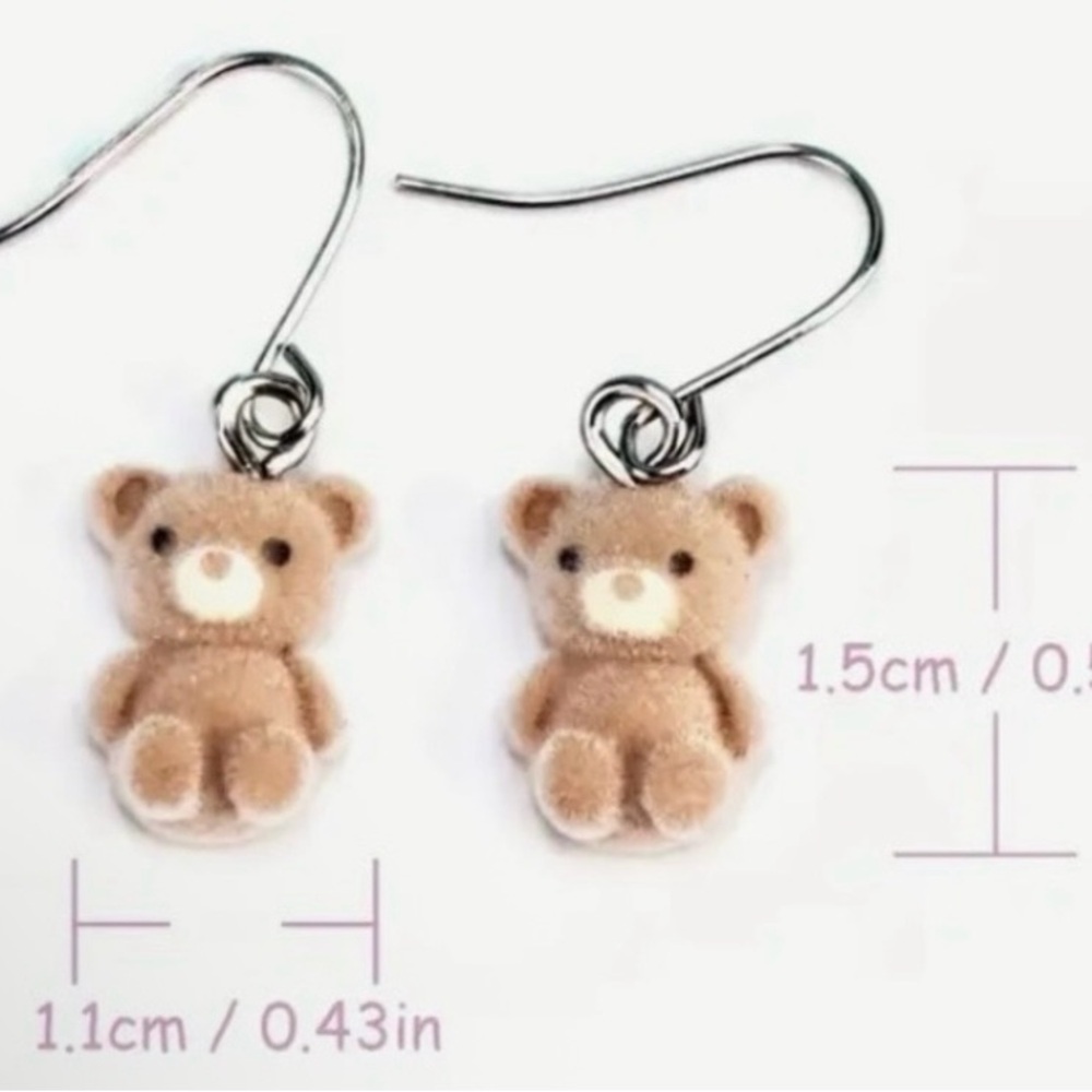 Cute Teddy Bear Earrings